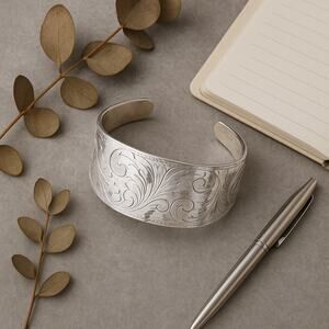 Gorgeous Sterling Silver Cuff Bracelet